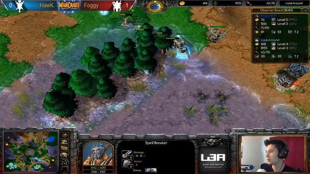 Warcraft 3 | Foggy (N) vs HawK (H) | GCS Western Qualifier #1 | LB Final