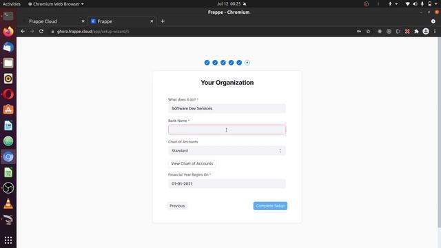 04. Setup site and set admin password - Frappe cloud