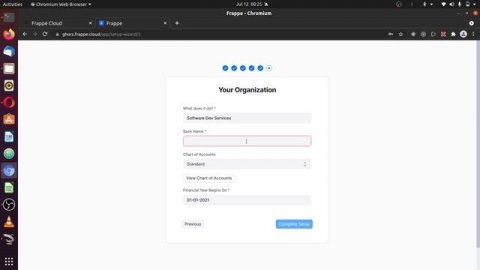 04. Setup site and set admin password - Frappe cloud