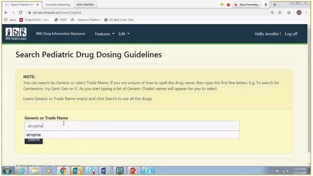2020-06 - IWK Drug Information Website