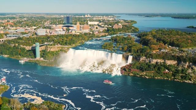Niagara Falls 4K Video Ultra HD | Most Famous Waterfall 4K