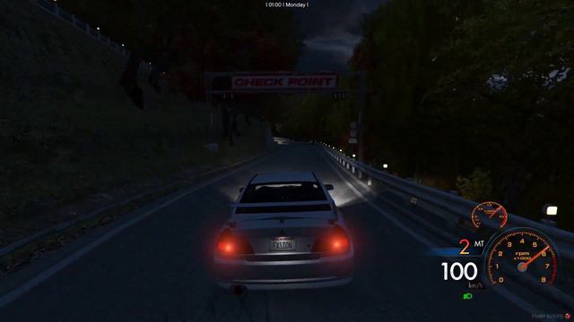 Lonely Driver on Irohazaka touge with Mitsubishi Lancer Evolution VI (FiveM)
