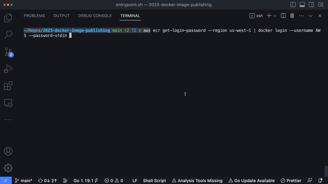 Publish Docker images to AWS ECR • #aws #containers #docker