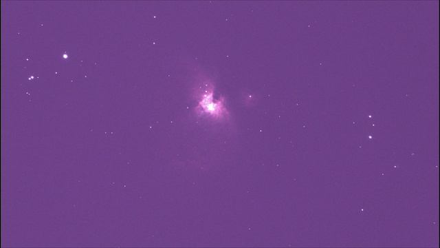 Туманность Ориона. Съемка короткими выдержками.