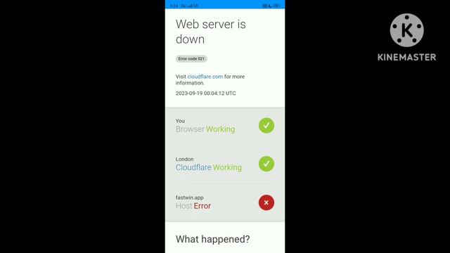 Fastwin Web server is down | Fastwin Error code 521 | fastwinapp Host Error | Fastwin What happened