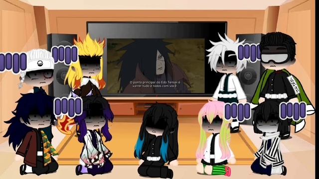 Hashiras react a Tanjiro as Madara UCHIHA ?ATIVEM AS LEGENDAS!