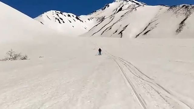 Камчатка,горные лыжи,Вилючинский вулкан