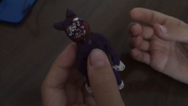 Самоделка из пластилина Мультяшный кот