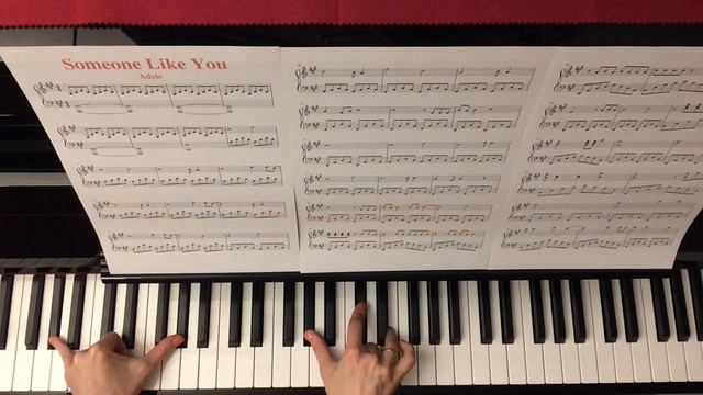 Someone like you - Adele - КАК ИГРАТЬ НА ПИАНИНО  PIANO TUTORIAL