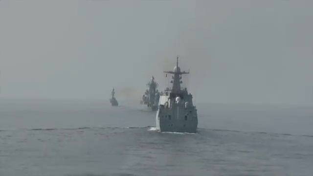 Совместное военно морское учение «CHIRU-2022» боевых кораблей России, Китая и Ирана в Оманском залив