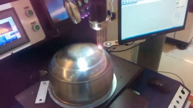 400W YAG Automatic laser welding machine   cookware welding video