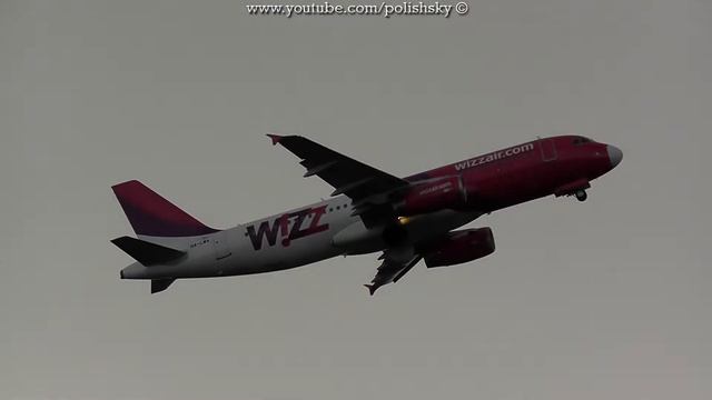 Wizz Air Airbus A320 Reg: HA-LWA Takeoff from Sandefjord Airport, Torp ENTO / TRF 18.09.2012