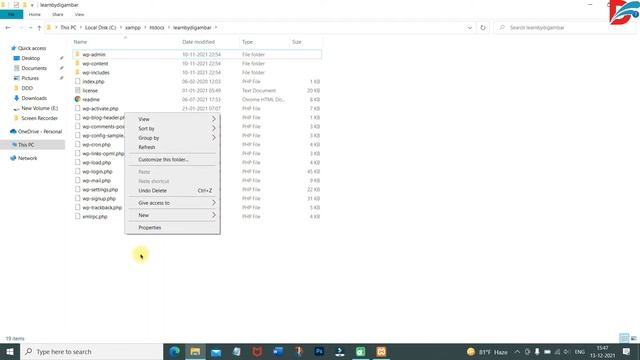 Install wordpress on localhost