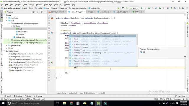 02 Android Room Insert into DB | Room SQLite Persistence Library in Urdu/Hindi 2020