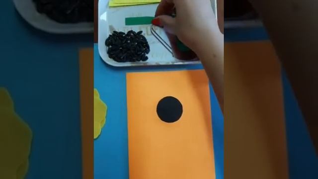 Аппликация "Подсолнух"