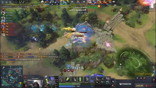 Team secret wiped out team spirit | Dreamleague s22 #dota2 #dota2clips #dotahightlights