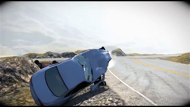BeamNG - Crash Testing: Cars Bouncing Off Some Barrier