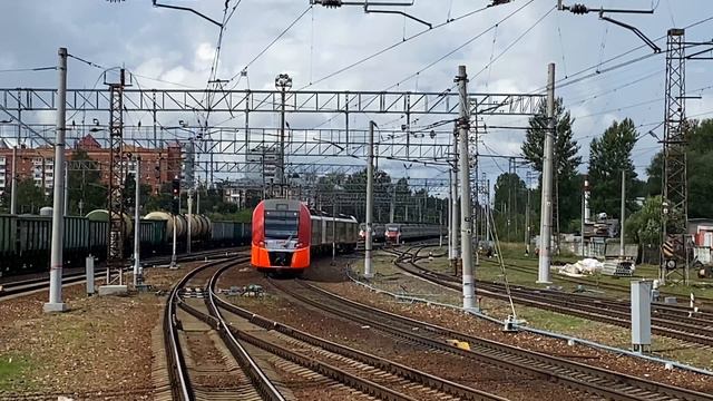 Электропоезд ЭС1П-025 «Ласточка» станция Голицыно до станции Смоленск. 09.08.2024.