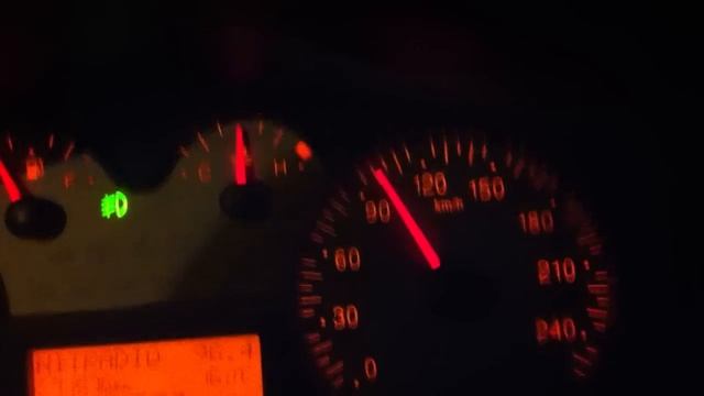 Fiat Stilo 2,4 Schumacher - acceleration 0-140 km/h