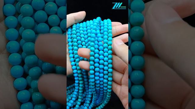 Natural turquoise beautiful smooth beads size 6mm and 10mm loose beads full strand 16inch 20240522-0