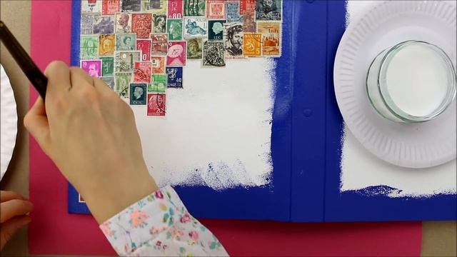 Decoupage Ring Binder - Diy Binder Cover - Decoupage Tutorial - Decoupage For Beginners