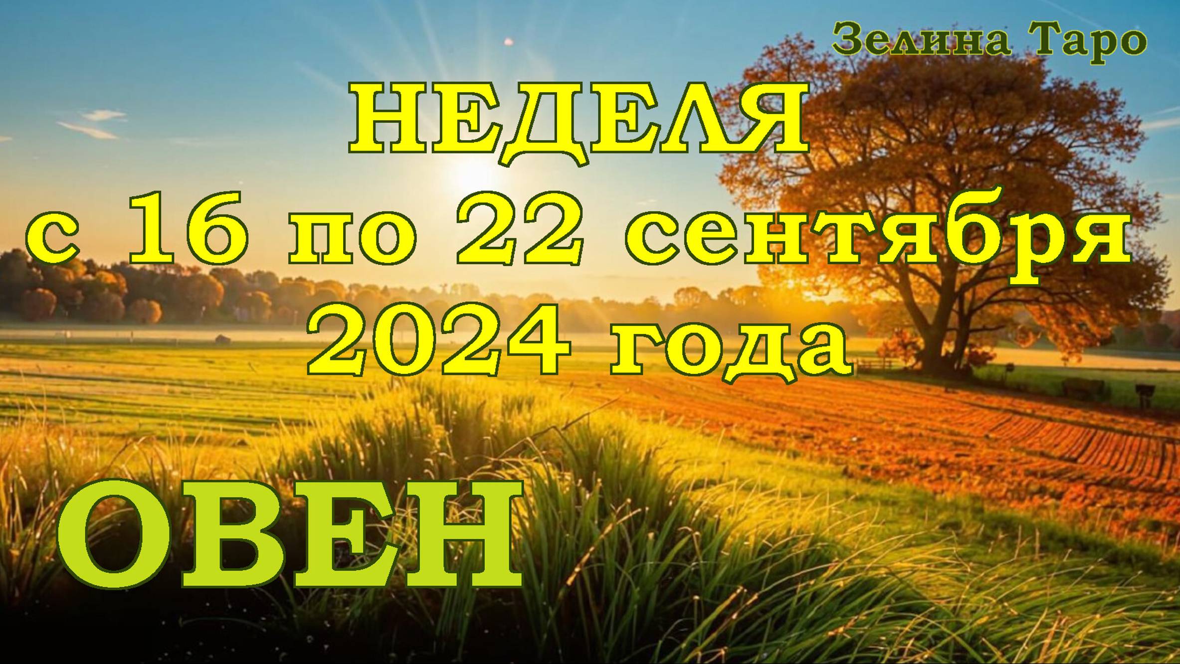 ОВЕН | ТАРО прогноз на неделю с 16 по 22 сентября 2024 года