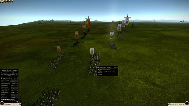 Total War Rome 2 Mechanics - Optimal Skirmishing Range - 150 Range Archers