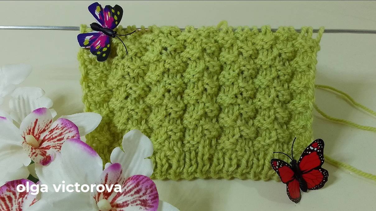 Рельефный узор спицами 227 Вязание Узоры спицами Knitting patterns