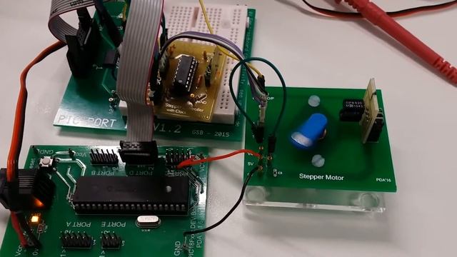 Stepper motor with opto-sensor