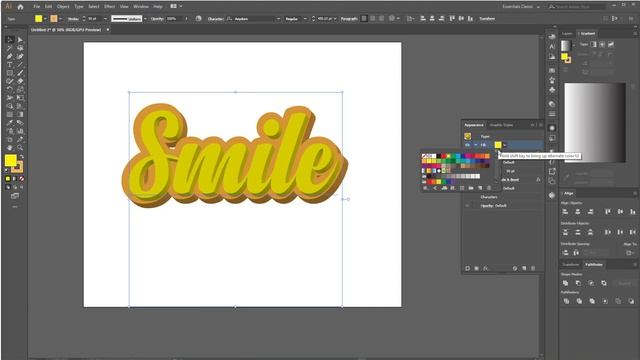 #text effect with editable file in illustrator tutorial// editable text effect tutorial