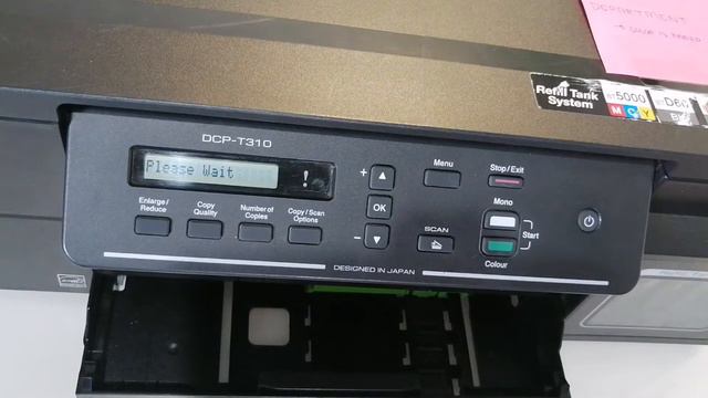 Brother DCP T310 очистка печатающей головки