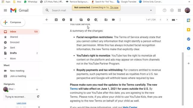 Changes to YouTube’s Terms of Service 2021 | Youtube Update 2021 | Royalty payments | google forms