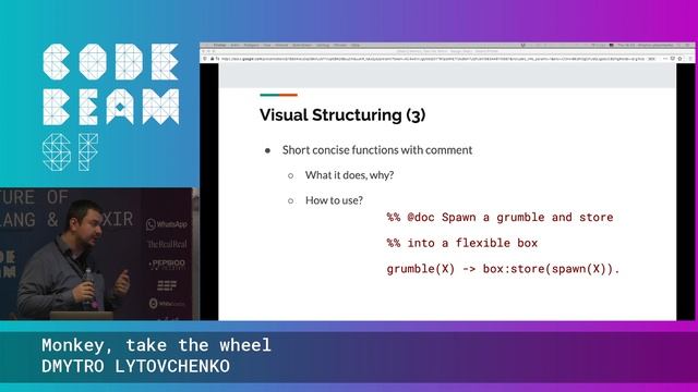 Monkey, take the wheel - DMYTRO LYTOVCHENKO | Code BEAM SF 2020