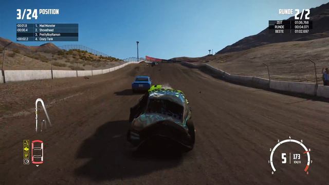 Wreckfest 4K Gameplay Extreme Damage (No Commentary)