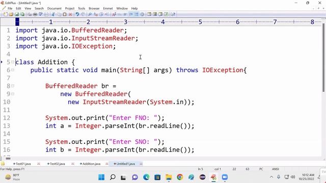 44- JAVA || SCANNER CLASS & BUFFER_READER CLASS STYLE OF READING RUN TIME VALUES