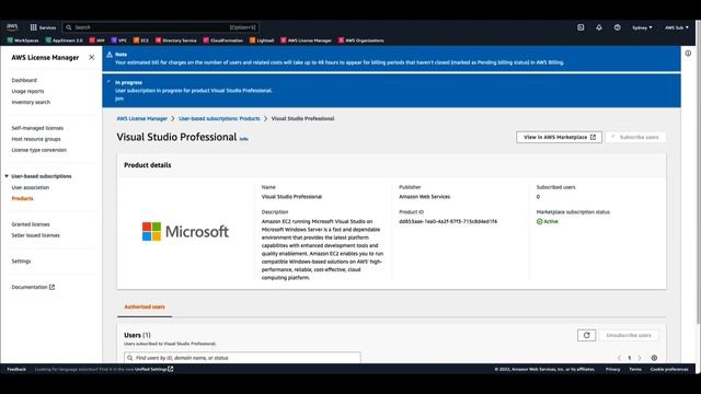 Deploy Microsoft Visual Studio 2022 on Amazon EC2 with AWS License Manager