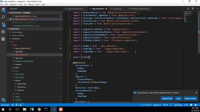 Making an Ionic App Using Firebase Authentication and Realtime Database: Part 1