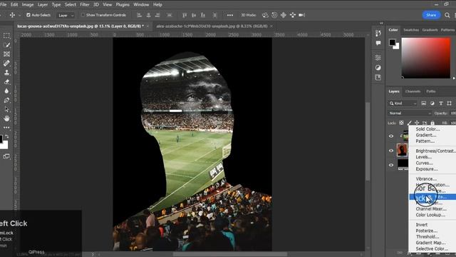 How to create a double exposure effect in photoshop