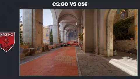 Сравнение карт в CS:GO и CS2 #shorts