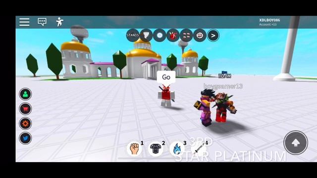 Roblox Anime Fighting Simulator Stand Star Platinum showcase