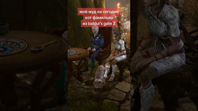 мой муд на сегодня кот фамильяр из baldur's gate 3 #baldursgate3 #муд #кот