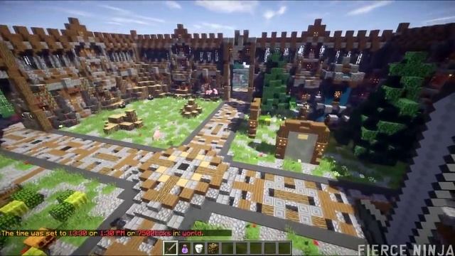 Minecraft - Wood/Stonebrick Themed Small Faction Spawn [1.7 - 1.12] [Download + Schematic]