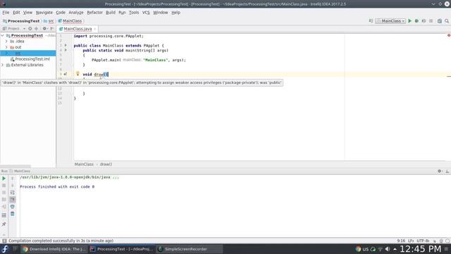 How to use IntelliJ IDEA for coding with Processing
