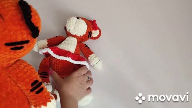 Вязаные крючком тигры.  #вязаниекрючком #вязаныеигрушки #игрушкикрючком #тигркрючком #
