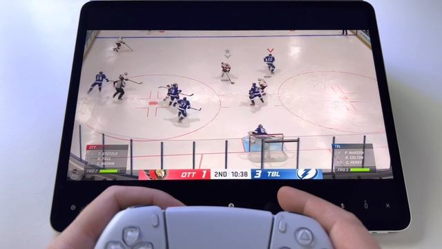 NHL 22 - iPad Pro gameplay via PS5 Remote Play
