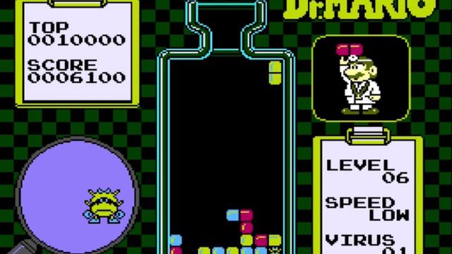 Dr. Mario (Nintendo, 1990) - NES Gameplay HD