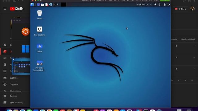 Kali Linux on Parallels Desktop in MacBook Pro M1