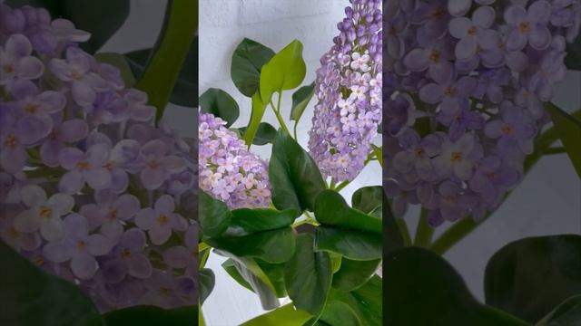 Букет сирени из холодного фарфора (полимерной глины)