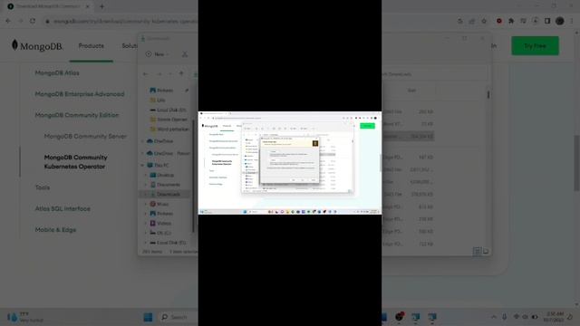 Tutorial download dan instal MongoDB pada windows
