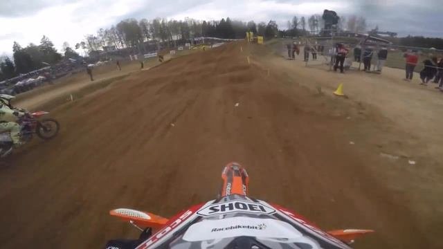 Мотокросс mxgp 2016 Латвия Бобрышев vs Симпсон gopro